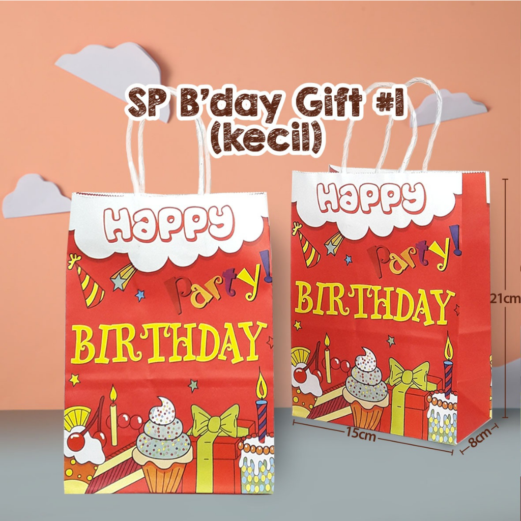 

Paper Bag SP Bday Gift 1| 4| 8| 10 (1 Pak 5 Pcs)