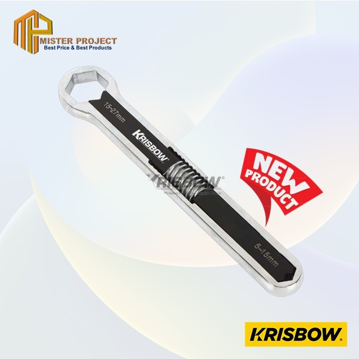 Krisbow Kunci Ring Adjustable Box End Wrench 5-27 Mm