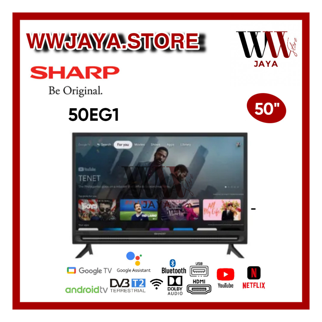 TV LED Android Sharp 50EG1 LED Sharp 50 Inch Android Gogle TV Sharp