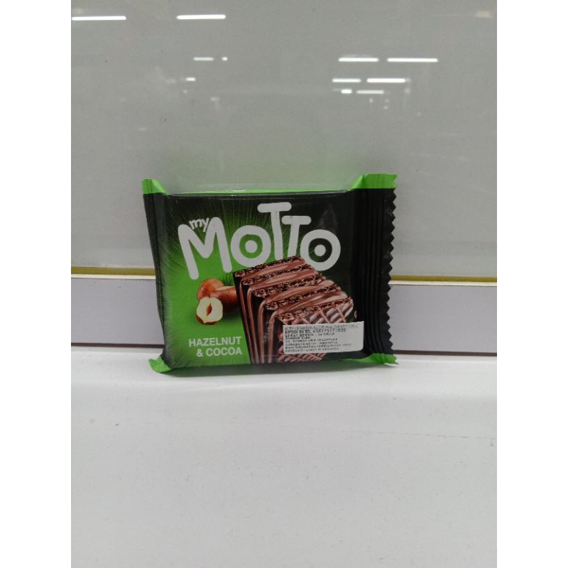 

My MOTTO wafer 34g tiramisu cocoa dan hazelnut