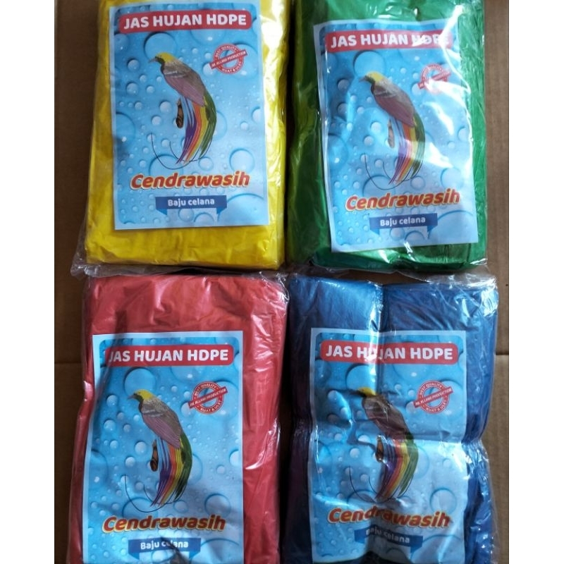 Mantel plastik baju celana cendrawasih 1pcs