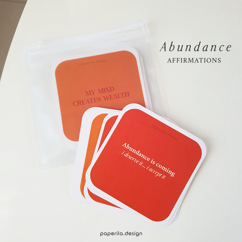 

Affirmation Card | Quote Card | Kartu Motivasi | Aesthetic | Journal Kit | Abundance