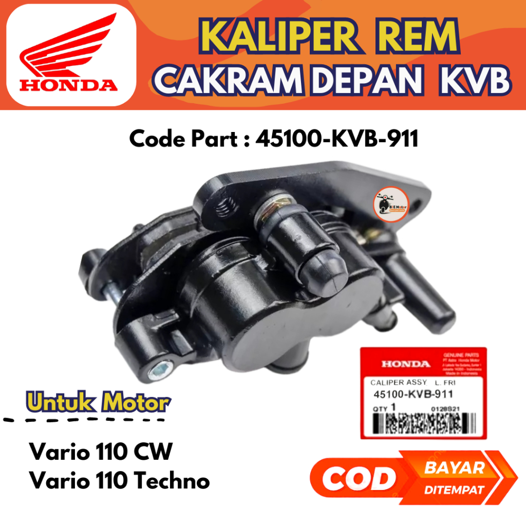 Kaliper Vario 110 CW , Rem Cakram Vario Techno Kode 45100-KVB-911
