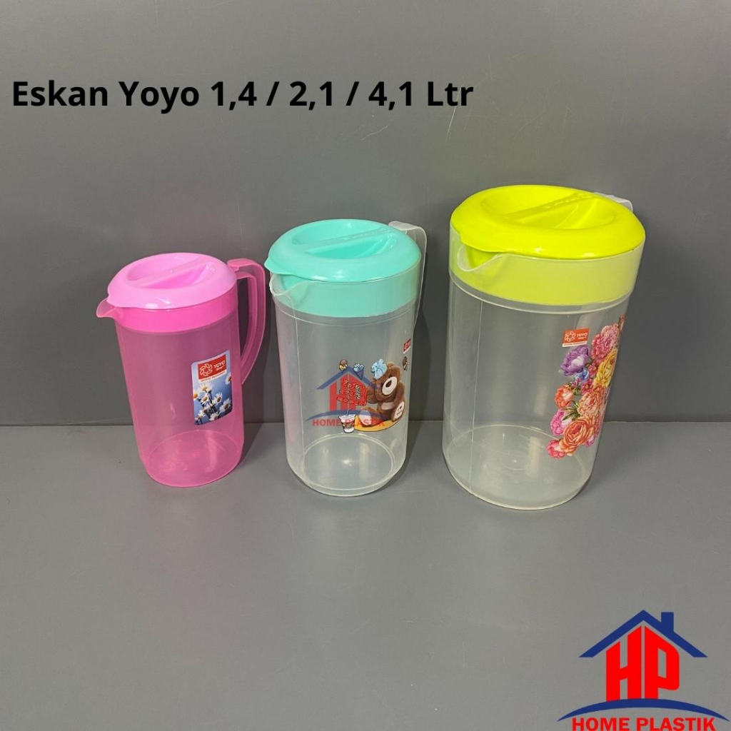 YOYO - Eskan Yoyo  / Teko Air Minum 1.4 / 2.1 / 4.1 Ltr/ Teko Plastik / Ceret Air Minum / Eskan Mini