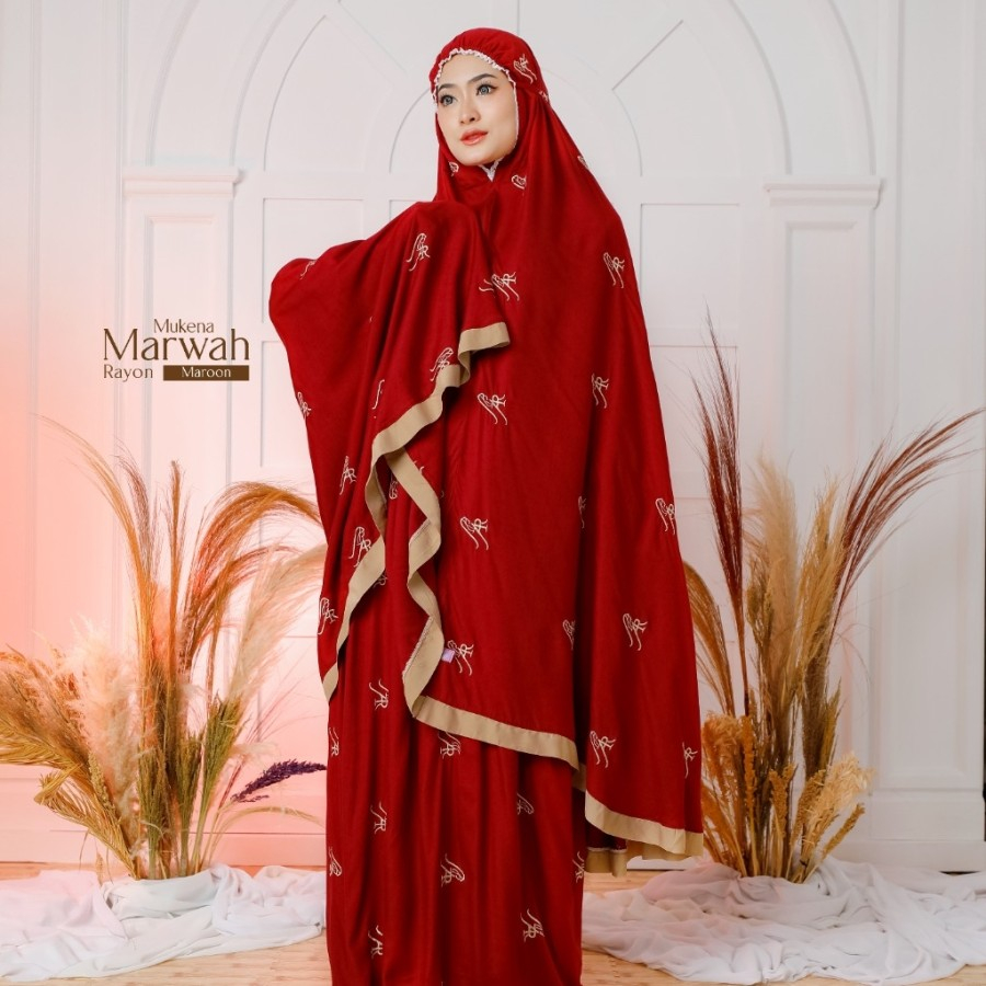 Mukena Marwah Dewasa Hijab Arrafi Surabaya Prayer Set Rukuh Mukenah Telekung