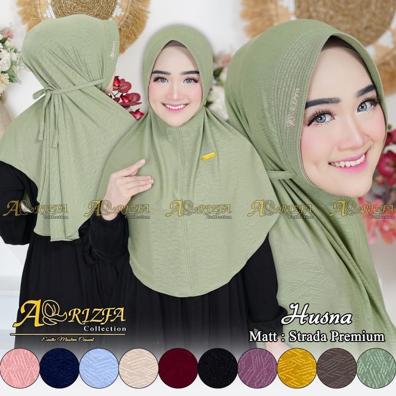 Jilbab Bergo Simple Husna Strada Ori Arrizfa