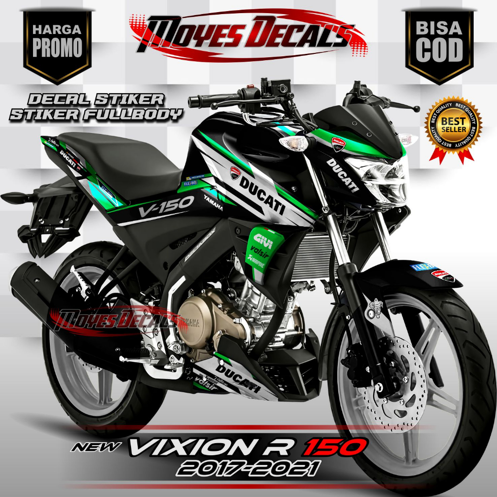 Decal Fullbody Vixion R 150 * Decal Stiker Fullbody Motor Vixion R Motif Race