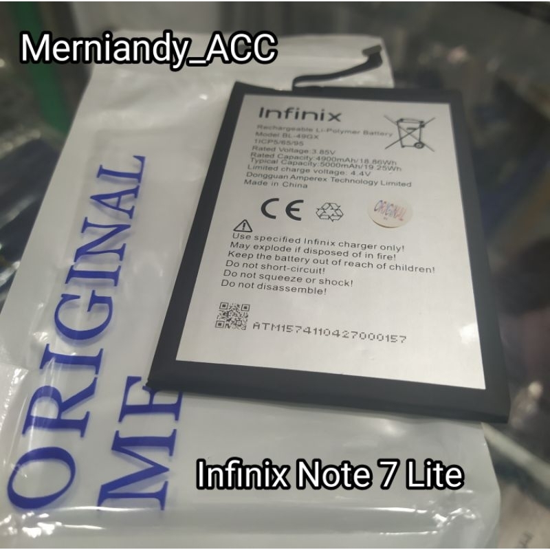 Battery Infinix Note 7 Lite X656 Batterai BL-49GX BL49GX