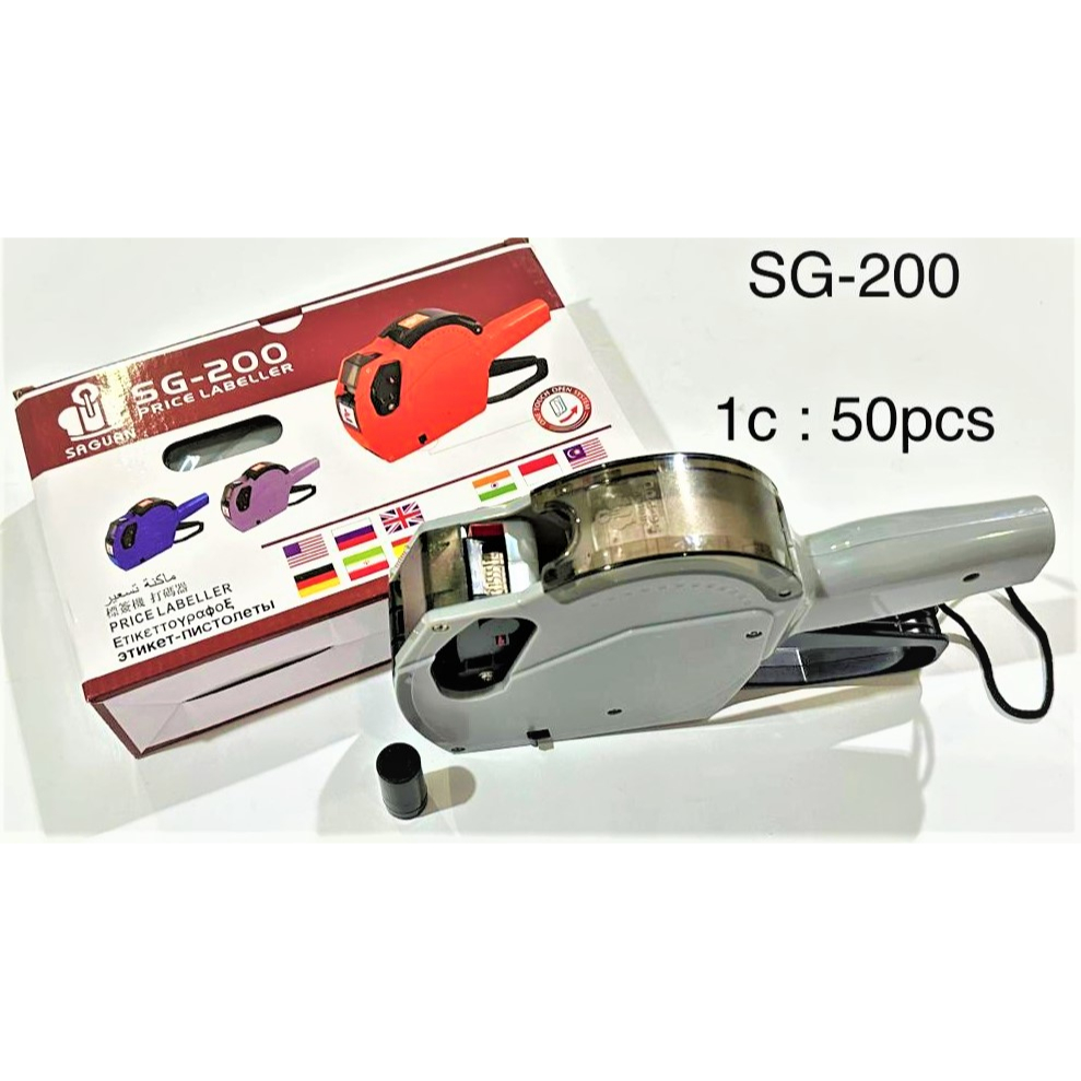 

Mesin Tembak Label Bandrol Harga 1 Baris + Tutup Price Labeler Deluxe 1 Line