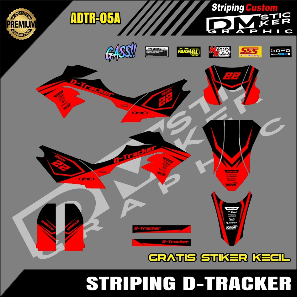 DECAL D-TRACKER HOLOGRAM MURAH KODE ADTR-05