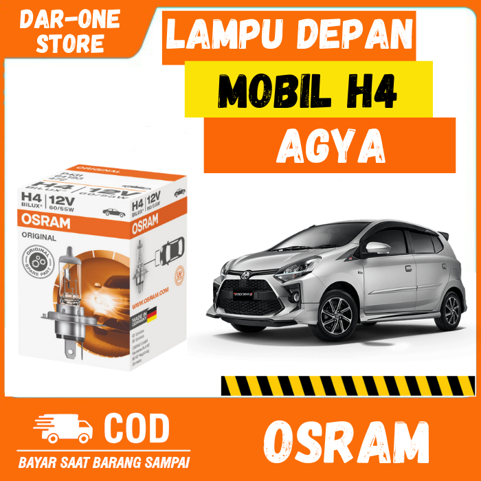 LAMPU DEPAN MOBIL TOYOTA AGYA ORIGINAL OSRAM