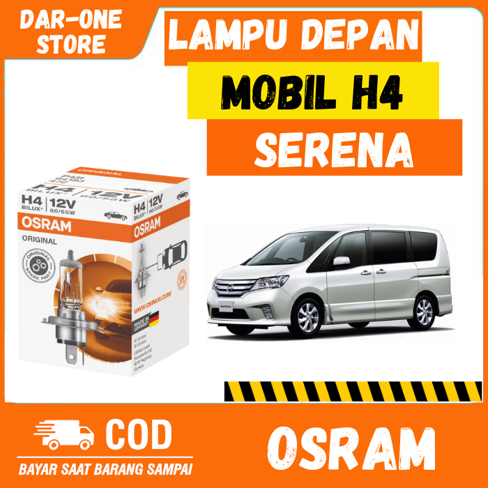 LAMPU DEPAN MOBIL H4 NISSAN SERENA ORIGINAL OSRAM