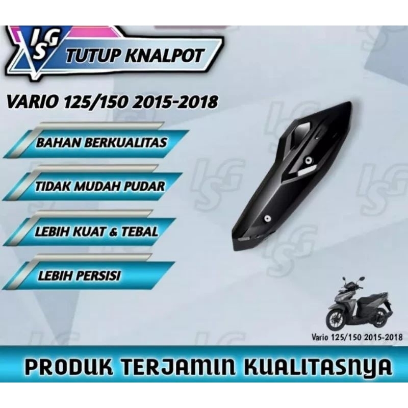 tutup knalpot Vario 125/150 LED Vario OLD tahun 2015-2018