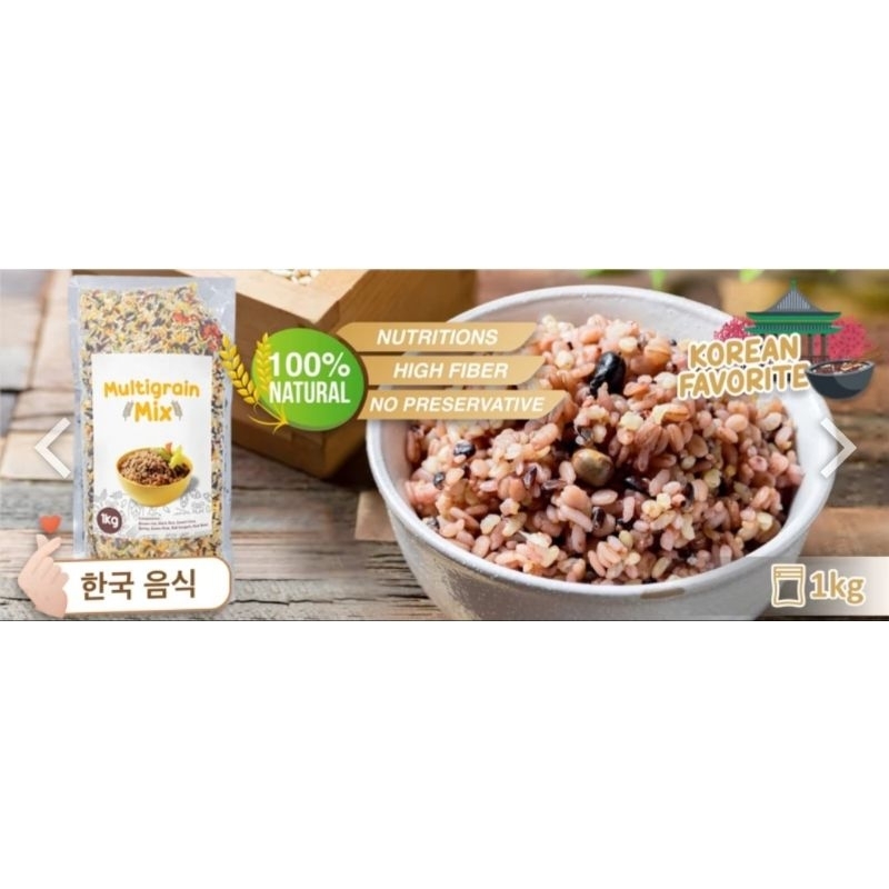 

Multigrain Mix Rice - Rainbow Rice - kongbap beras sehat 1kg