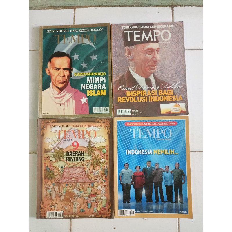 MAJALAH TEMPO EDISI KHUSUS, KARTOSUWIRJO ERNEST DOUWES DEKKER, 9 DAERAH BINTANG, INDONESIA MEMILIH H