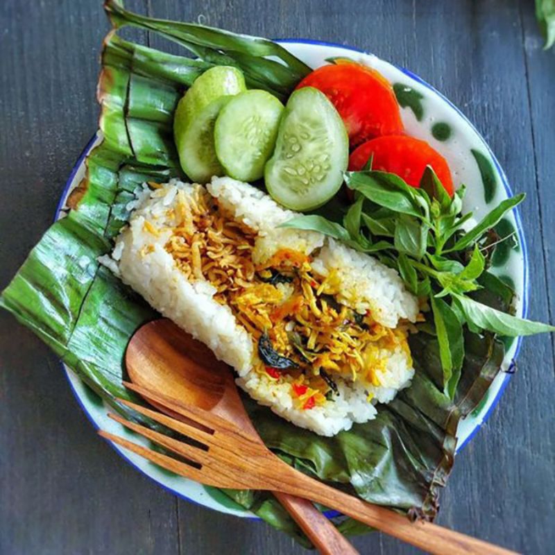 

Nasi Bakar Daging Ayam Suwir, Cakalang, Cumi, Teri Homemade Beku Frozen