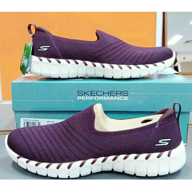SKECHERS GO WALK SMART 2 CARI BURGUNDY WOMEN SLIP ON SIZE 37&38 ORIGINAL BY SPORT STATION