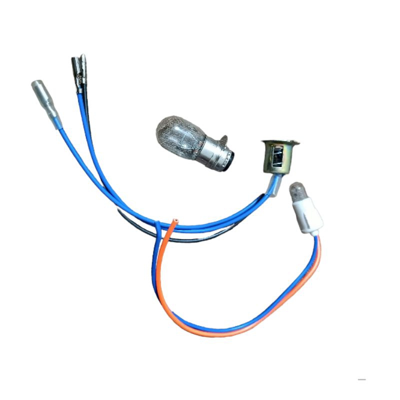 soket fiting lampu depan honda c70, bohlam H6, soket fiting lampu bohlam senja