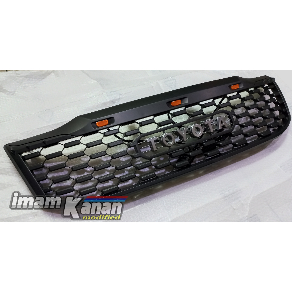 grill gril grille custom Hilux vigo 2012, 2013, 2014 led logo toyota import