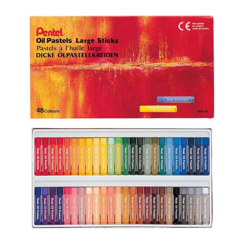 

Crayon Pentel Large Sticks 48w.. Crayon Pentel Stick besar isi 48W