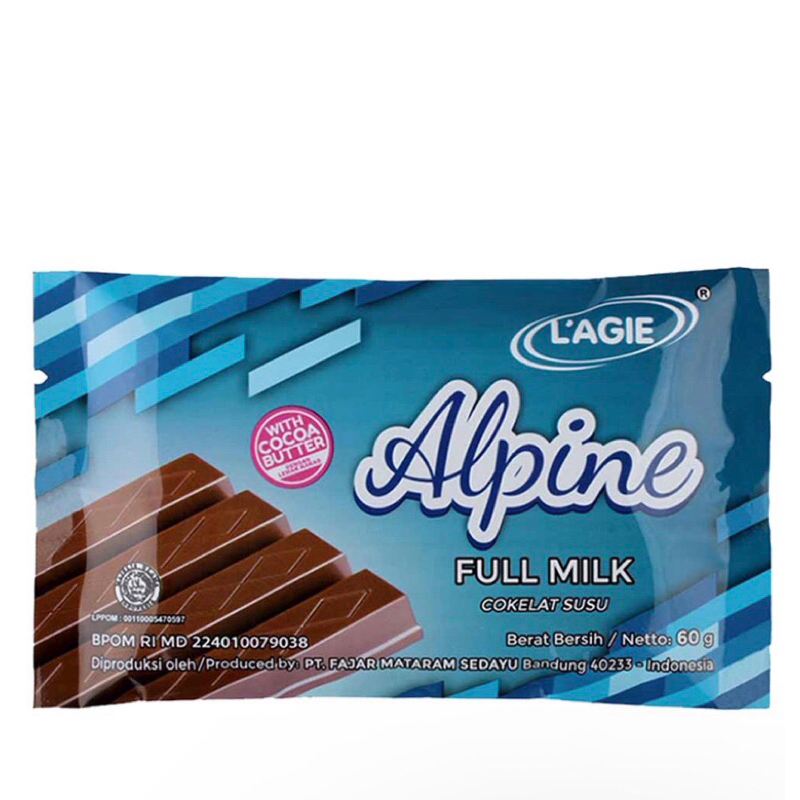 

L’agie Alpine full milk Chocolate 60g