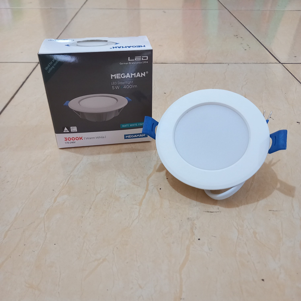 Lampu LED Panel 5 Watt 5w MEGAMAN Downlight IB Tanam Bulat 3" Inch SNI
