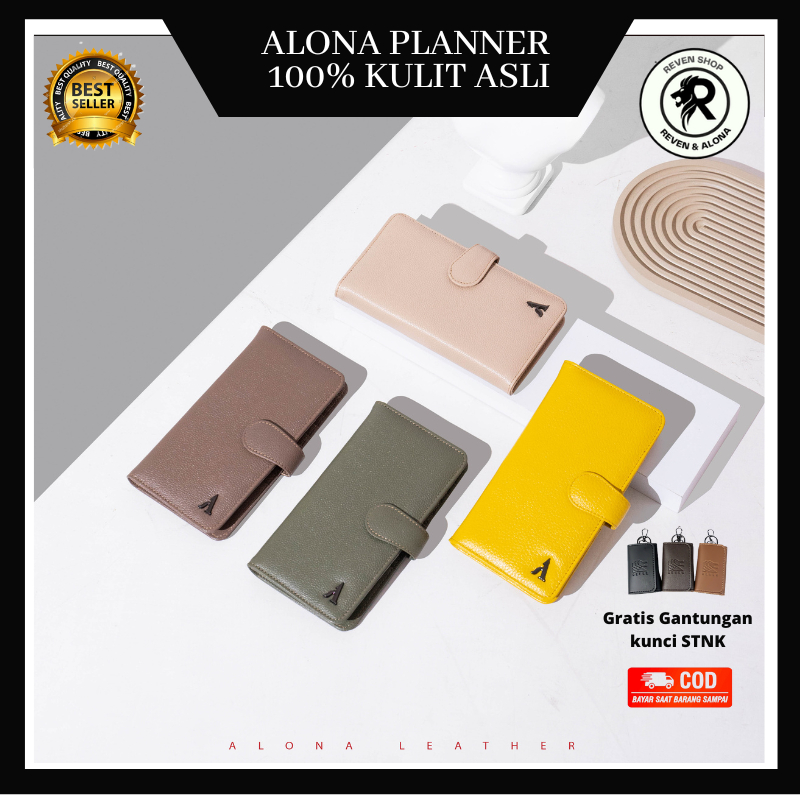 Dompet Wanita Panjang dompet Budget Keuangan Cewek  Kulit Asli Original Branded Terbaru  Alona Plann