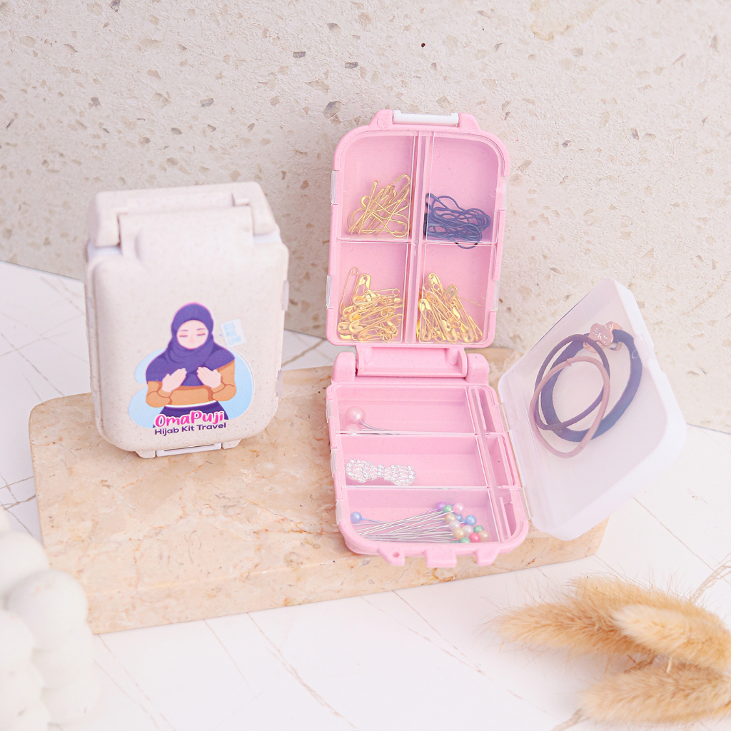 TRAVEL PIN HIJAB / KOPER AJAIB / KOPER PENITI / TRAVEL PIN BOX / TEMPAT JARUM PENTUL / TRAVEL HIJAB 