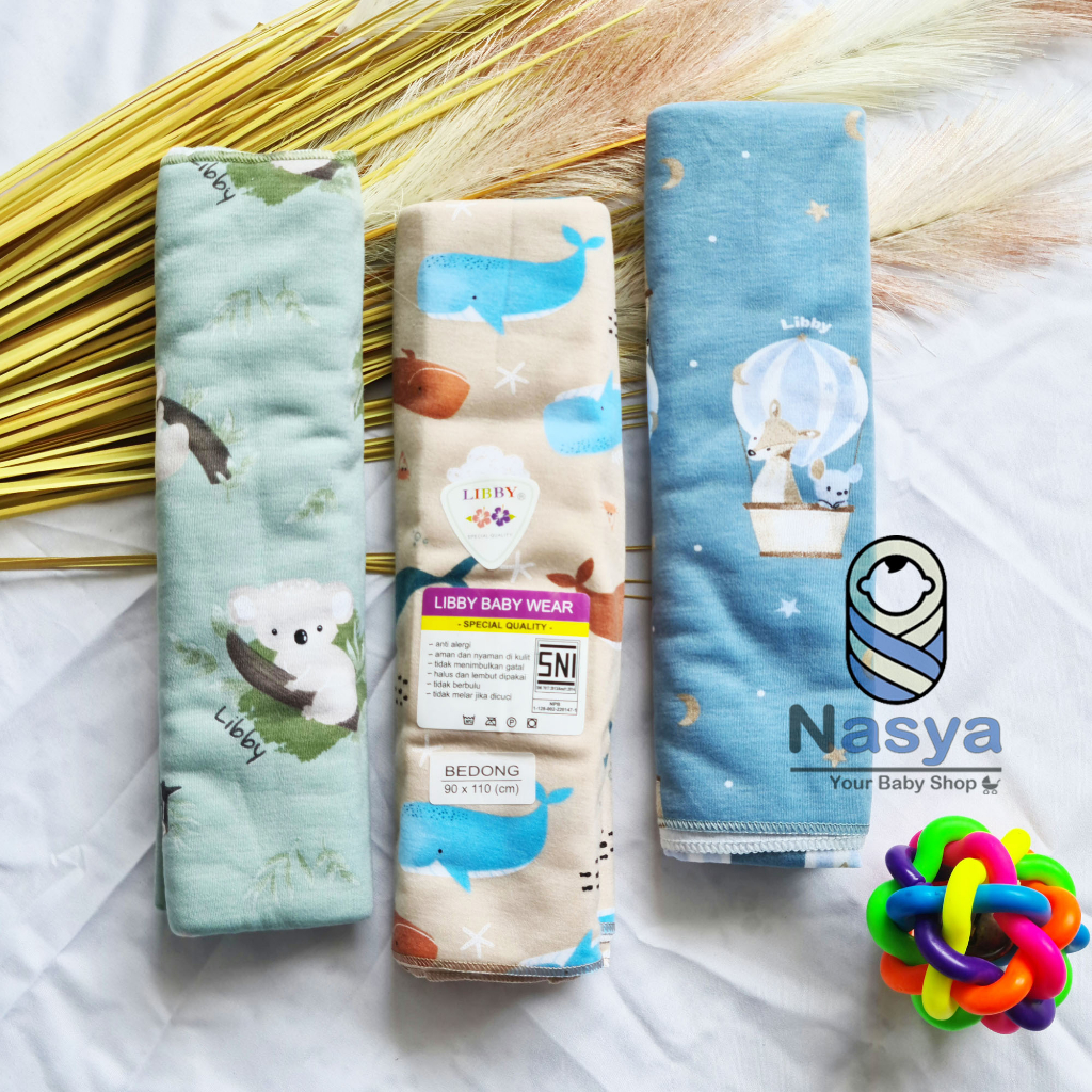 [R-045] Libby baby wear bedong bayi Motif mix