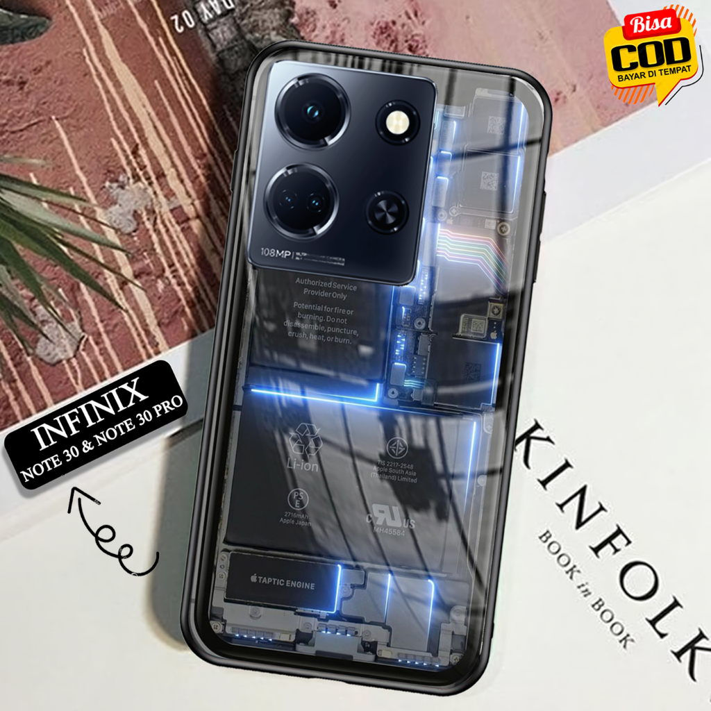 Softcase Glass Kaca INFINIX NOTE 30 & NOTE 30 PRO - Case Hp Pelindung HandphoneINFINIX NOTE 30 & NOT