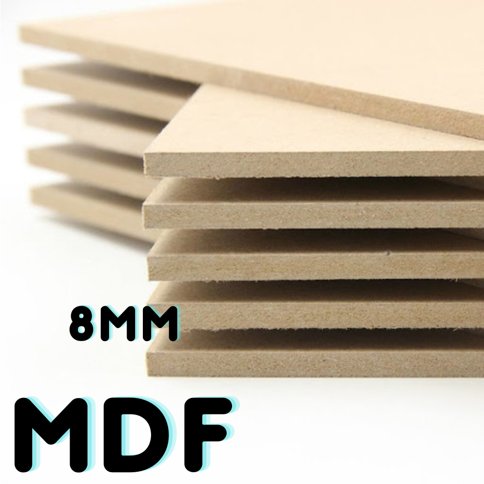 PAPAN KAYU MDF 8MM CUSTOM SIZE