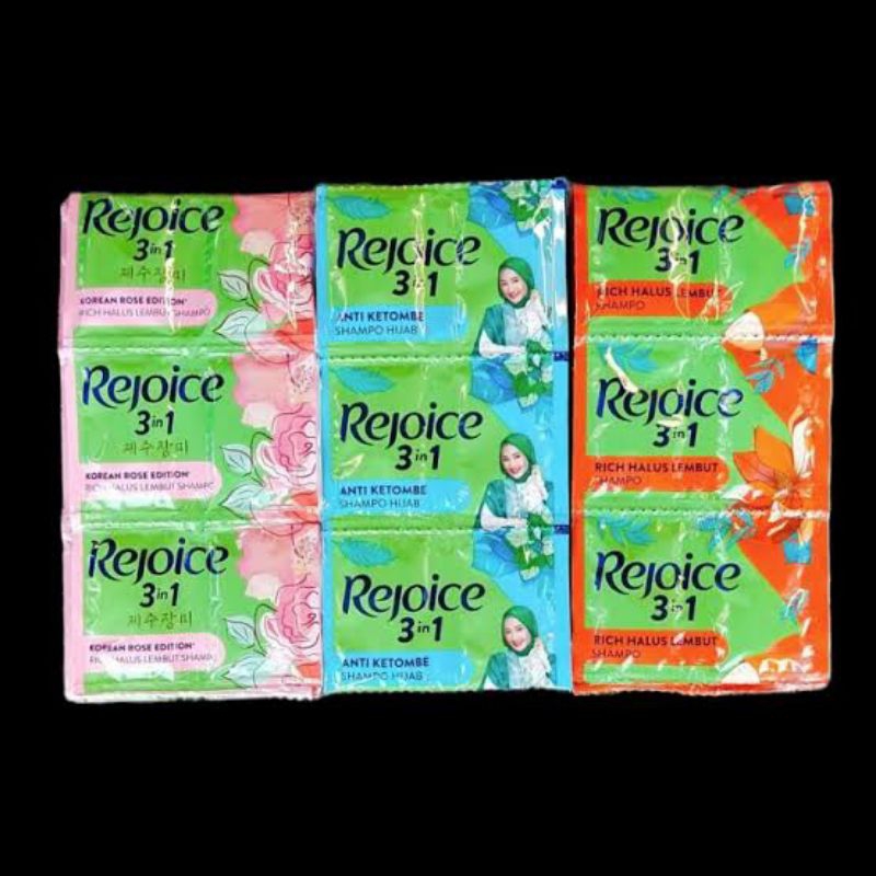 Rejoice 3in1 Shampo Sachet(Isi 12Pcs)
