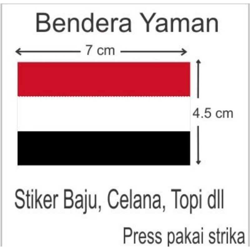 

EMBLEM BAJU TEMPEL LABEL PRINT BENDERA YAman