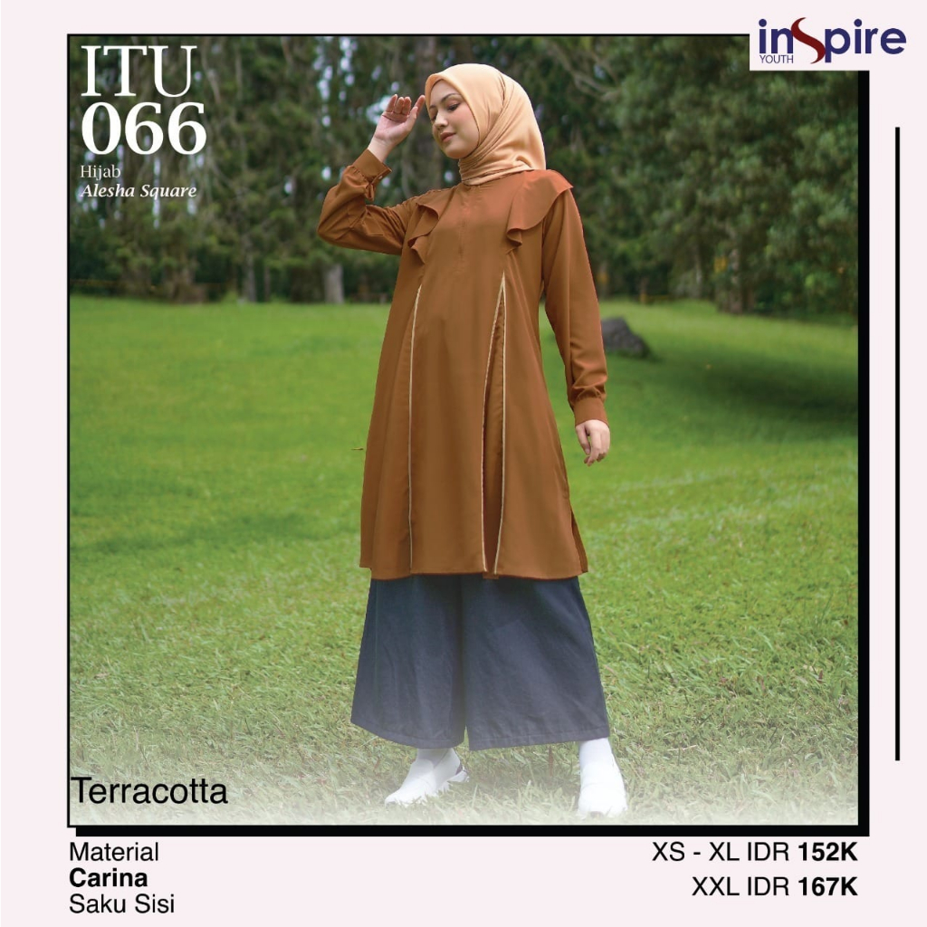 ATASAN WANITA TUNIK 066 TERRACOTA by INSPIRE