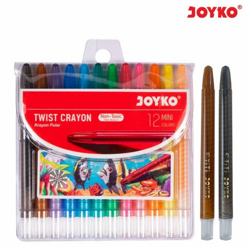 

Krayon Putar / Twist Crayon TWCR-12 Mini JOYKO / Crayon Putar / Oil Pastel ( SET )