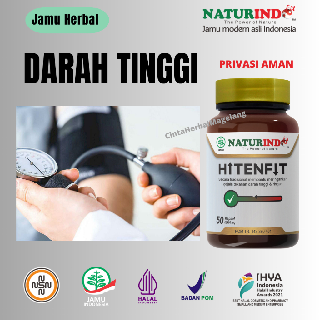 Obat Darah Tinggi Hipertensi penurun Tensi Darah Tinggi Hitenfit