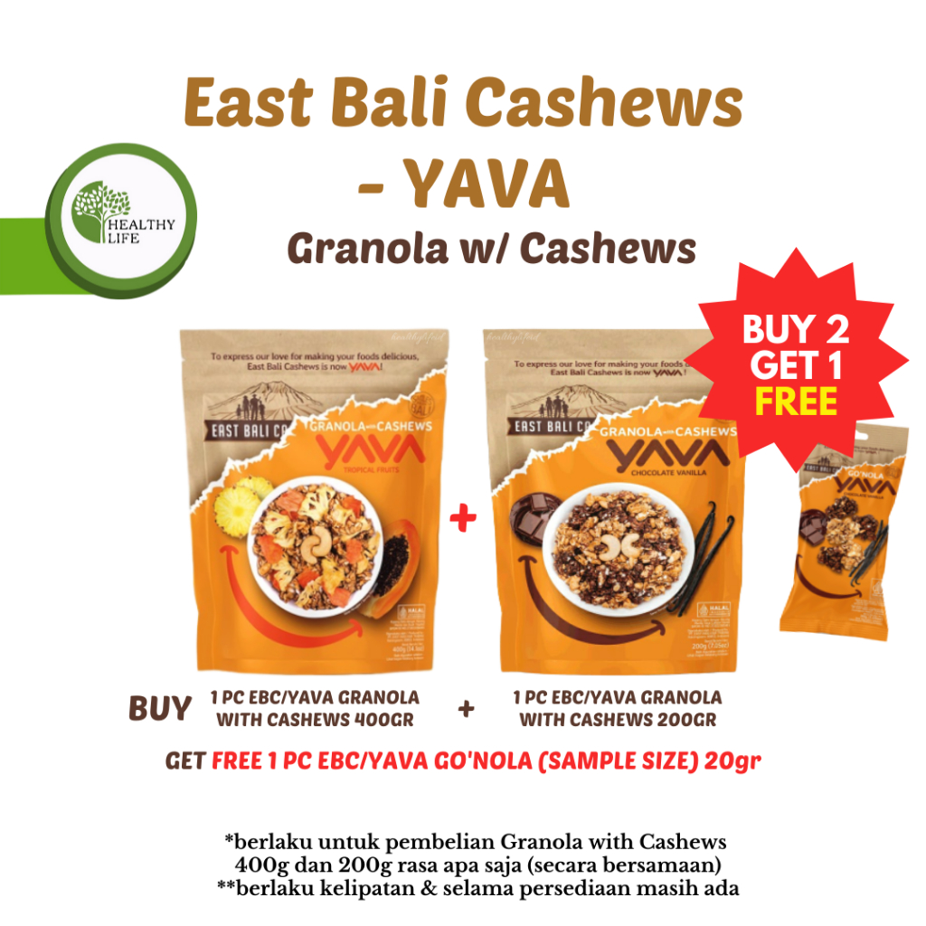 

PROMO! East Bali Cashews - Yava - Granola With Cashews