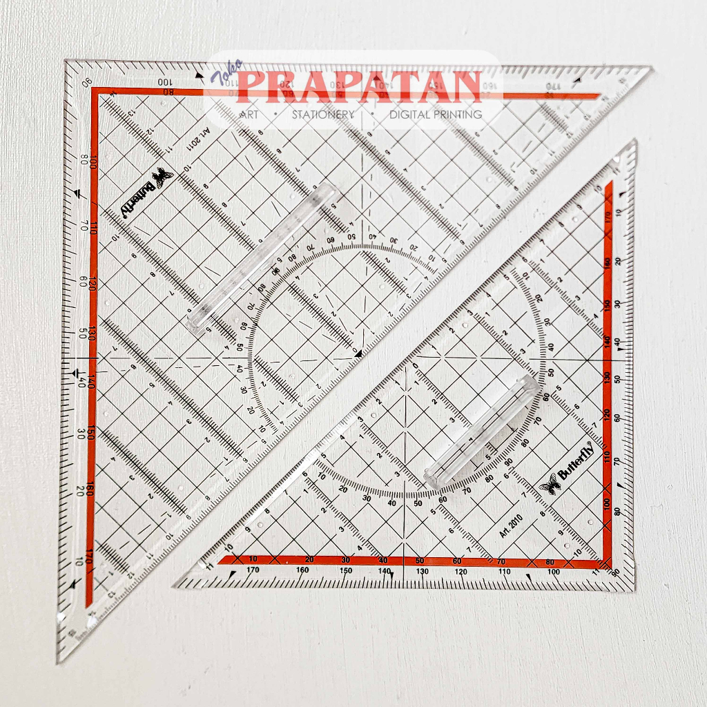 

Penggaris Teknik Segitiga Butterfly Art 2009-2011 | Triangle Ruler