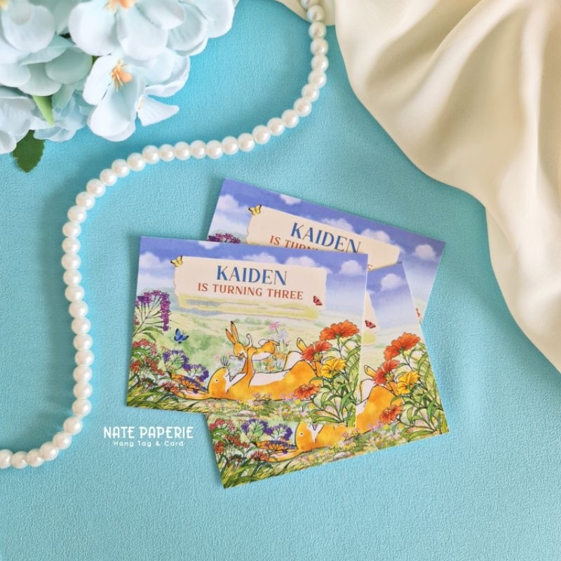 

Card Rabbit Theme Birthday & Baby Born