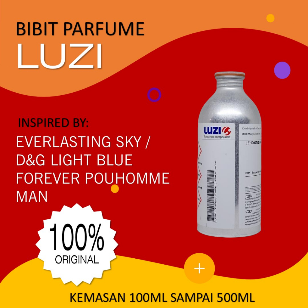Bibit Parfum Luzi EVERLASTYNG SKY Searah dengan D&G LIGHT BLUE FOREVER