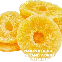 NANAS MADU KERING/NANAS KERING THAILAND/MANISAN NANAS MADU /DRIED PINEAPPLE 500 GRAM