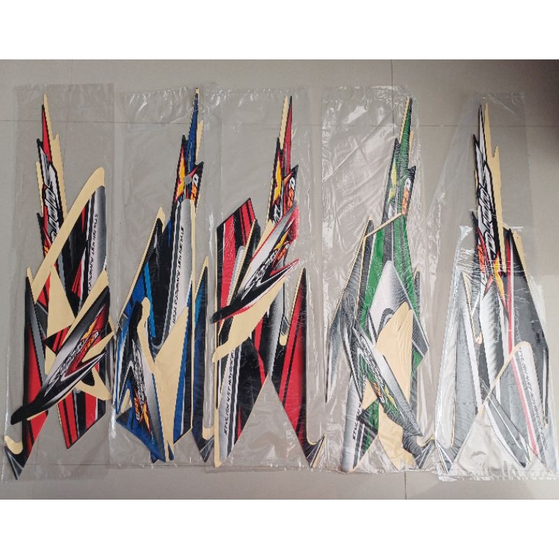 striping stiker pleret original honda supra x 125 tahun 2006 standart original