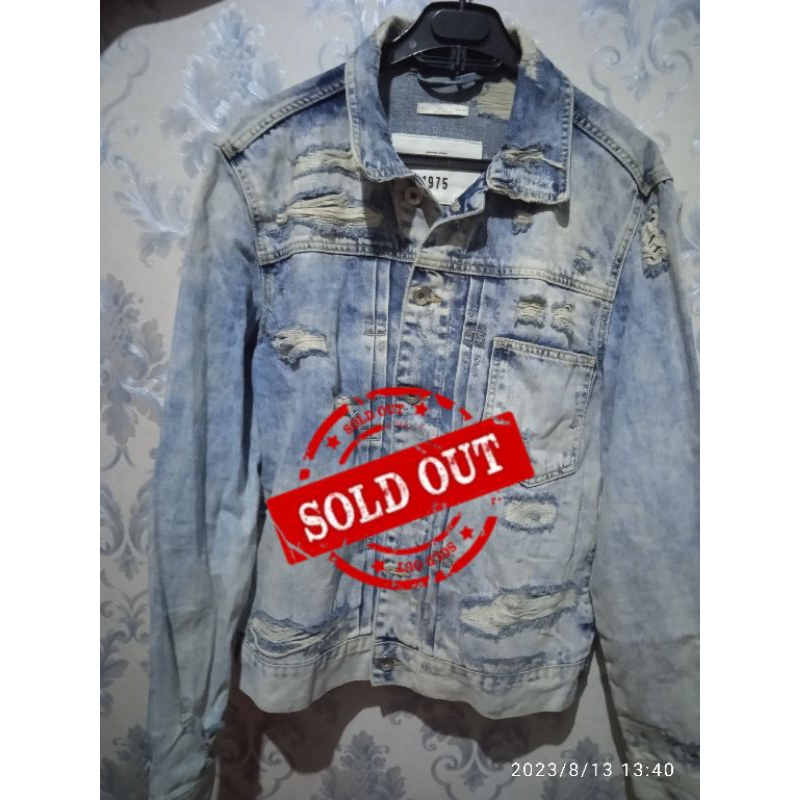 Jacket Denim Zara Original 100% ( second ) Size L