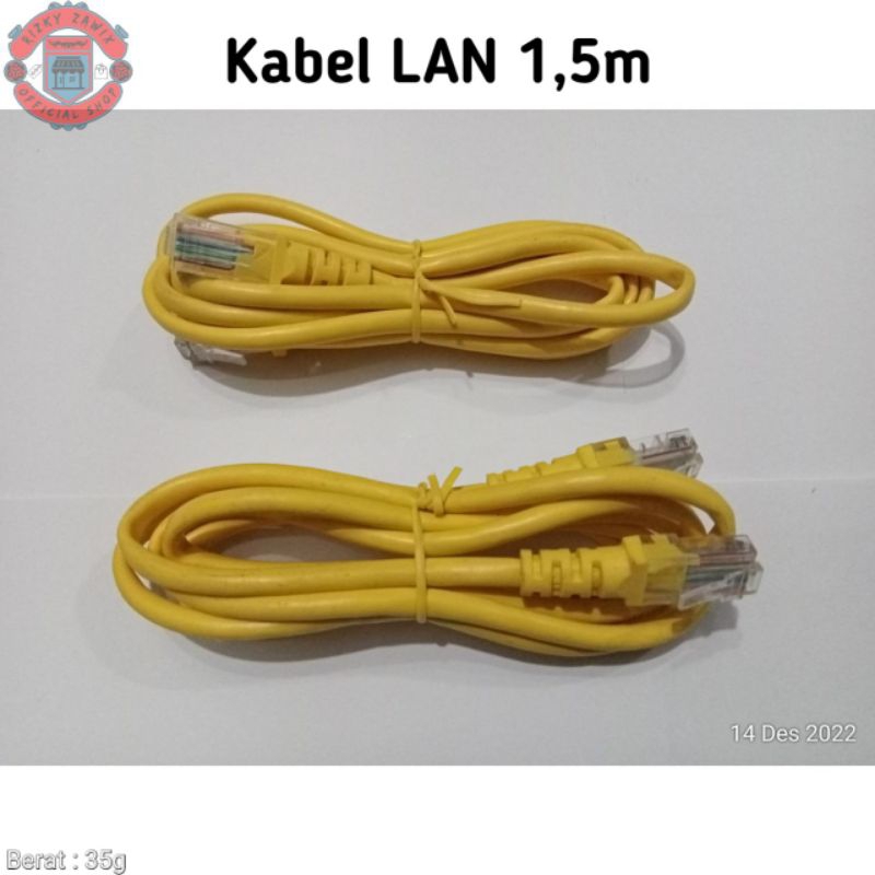 Kabel LAN panjang 1,5m Original cocok untuk Modem Router WiFi ke PC Komputer Laptop