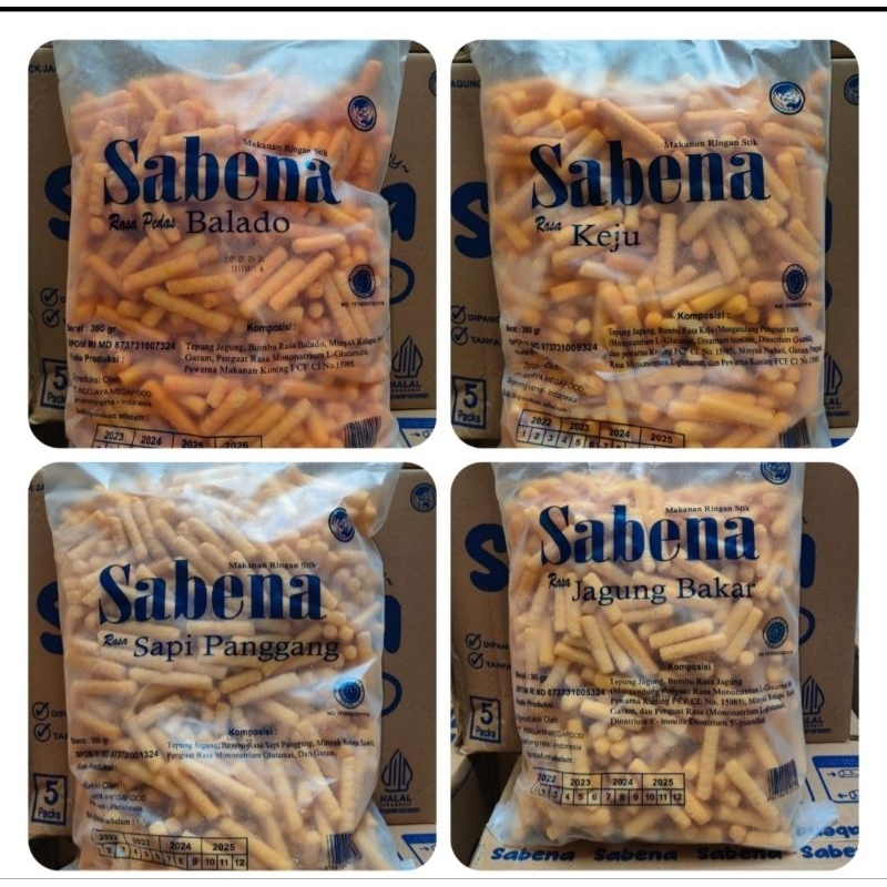 

sabena / stik chiki sabena / makanan ringan / jajanan / sabena stik