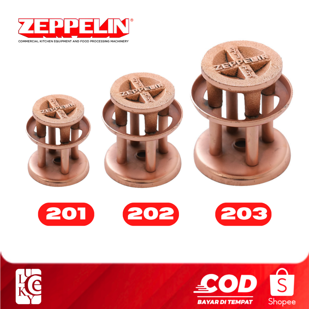 Kepala Kompor Semawar Zeppelin ZPL 201 202 203 4-9cm Bahan Besi Cor