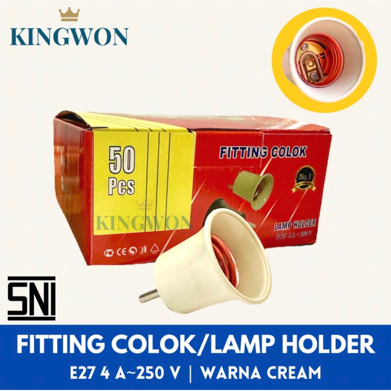 FITTING COLOK / FITTING LAMPU COLOK / FITTING LAMPU / FITTING BOHLAM /