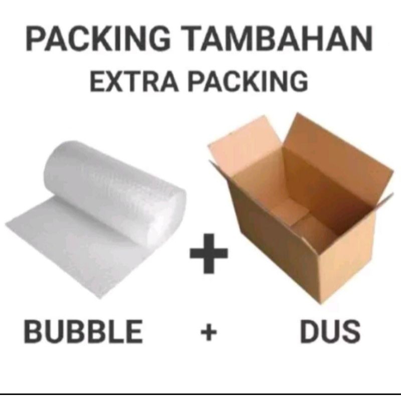 

Extra packing kardus& bubble warp
