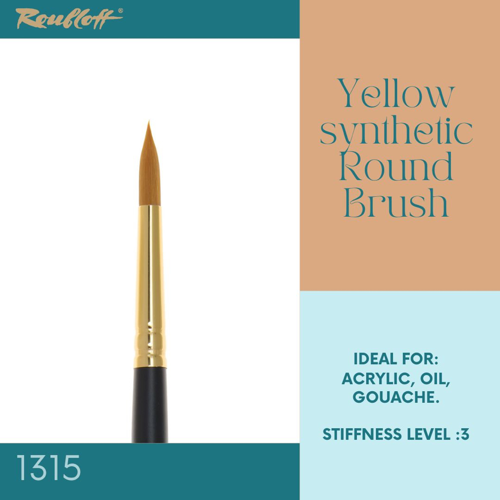 

Kuas Lukis Round Roubloff Brush Sintetik cocok untuk gouache akrilik 1315