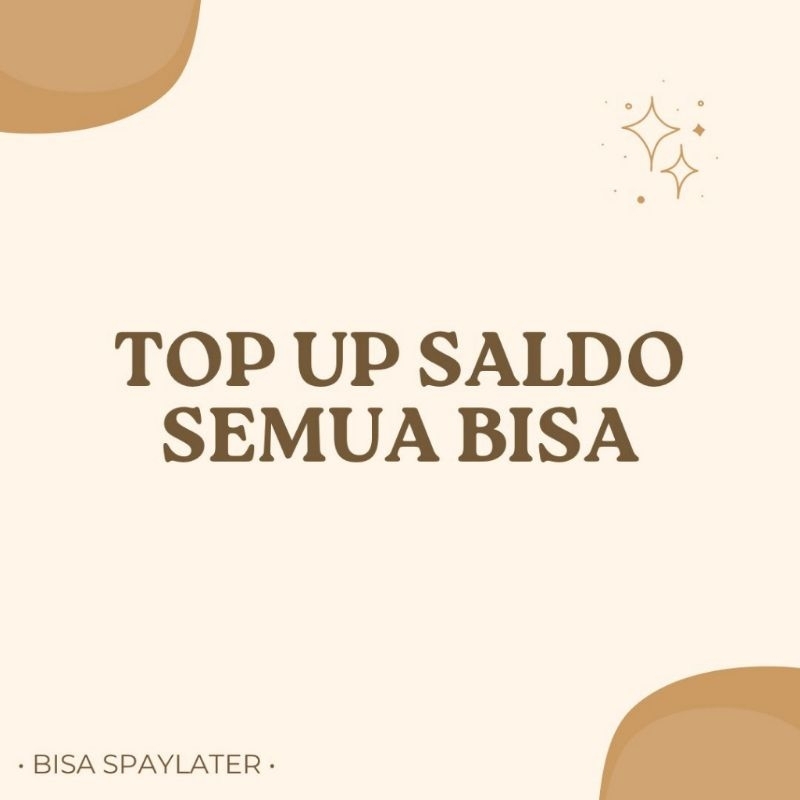 

KILAT!!!T0P UP SALDO SPAYLATTER